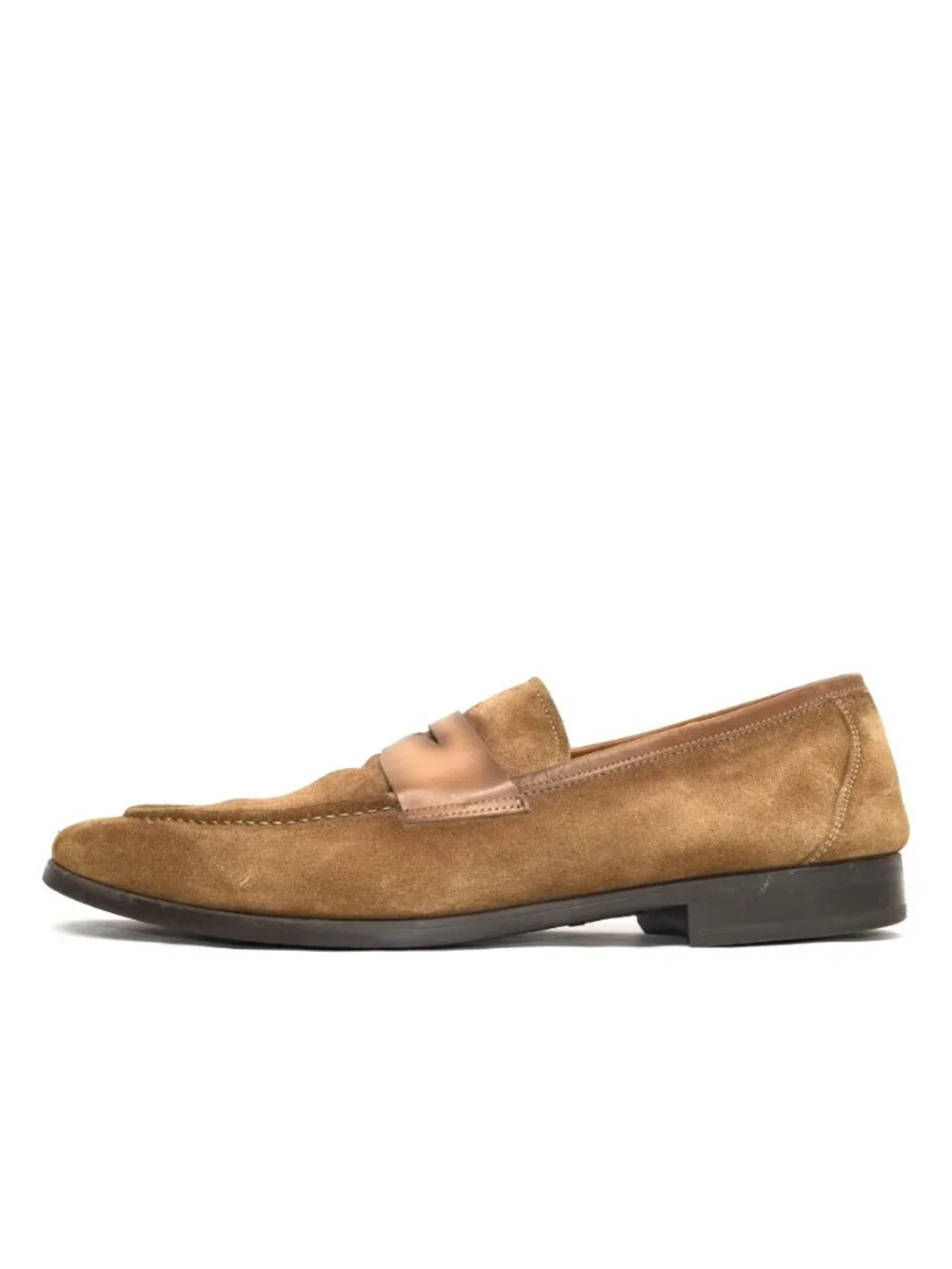 Magnanni Flex Ramiro II Loafer Tan Brown Suede Size 13 M 26210 DD559